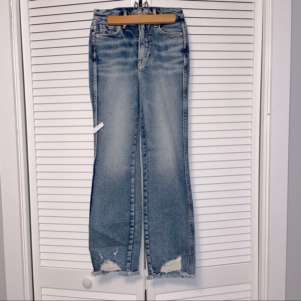 GOOD AMERICAN straight leg jeans